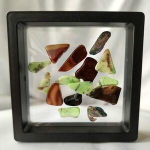 Gemstones Lot Chrysoprase Jasper Obsidian Malachite Natural Stone Collection